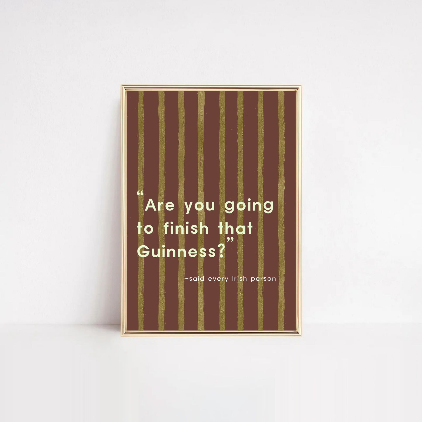 St. Patrick's Day Decor | Guinness Beer poster