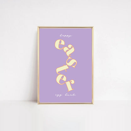 Happy Easter Egg Hunt Print | free printable artwork