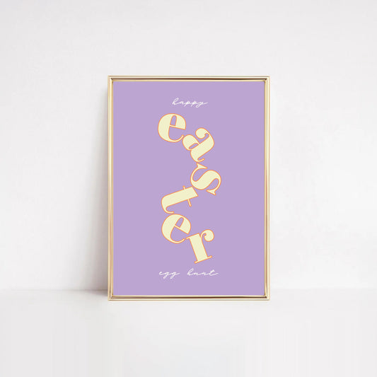 Happy Easter Egg Hunt Print | free printable artwork