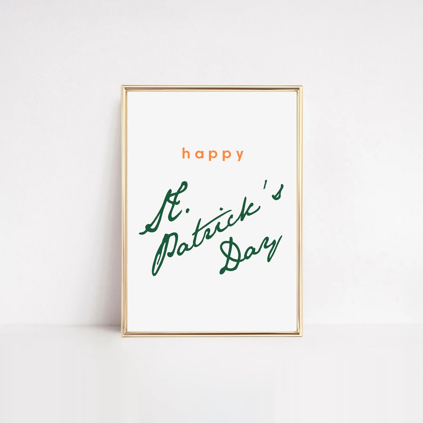 Happy St. Patrick's Day Decor | free printable artwork