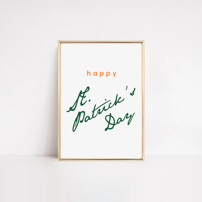 Happy St. Patrick's Day Decor | free printable artwork