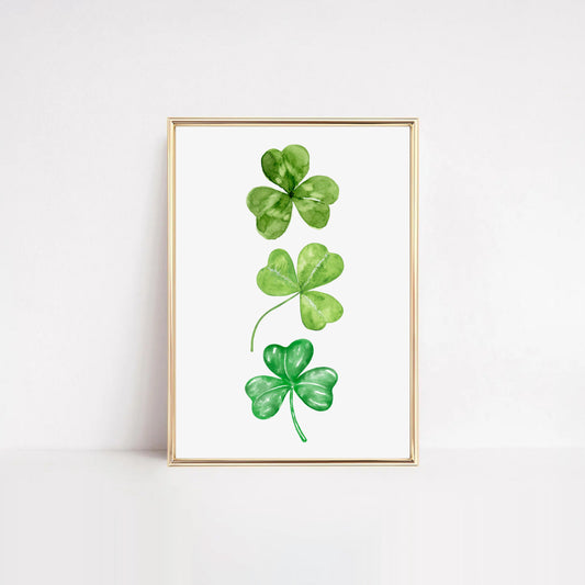 Shamrocks Print | free printable artwork